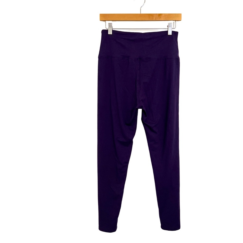 Women's Purple High-Waisted Leggings - Picture 2 of 3